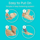 Vive Health Full Foot Bunion Splint, Foot Strap for Big Toe Alignment and Pain Relief, Beige