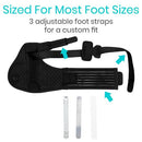 Vive Health Full Foot Bunion Splint, Foot Strap for Big Toe Alignment and Pain Relief, Black