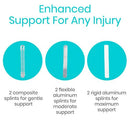 Vive Health Full Foot Bunion Splint, Foot Strap for Big Toe Alignment and Pain Relief, Black