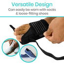Vive Health Full Foot Bunion Splint, Foot Strap for Big Toe Alignment and Pain Relief, Black