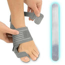 Vive Health Full Foot Bunion Splint, Foot Strap for Big Toe Alignment and Pain Relief, Gray