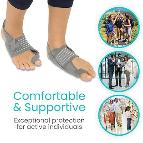 Vive Health Full Foot Bunion Splint, Gray