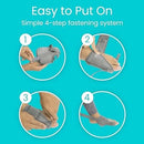 Vive Health Full Foot Bunion Splint, Foot Strap for Big Toe Alignment and Pain Relief, Gray