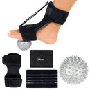 Vive Health Dorsal Night Splint, Malleable Aluminum, Spike Massage Ball, Black