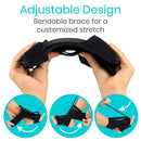 Vive Health Dorsal Night Splint, Malleable Aluminum, Spike Massage Ball, Black