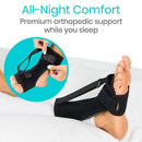 Vive Health Dorsal Night Splint, Malleable Aluminum, Spike Massage Ball, Black