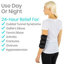 Vive Health Stabilizing Elbow Brace, 2 Removable Splints, 3 Straps with Sleeve