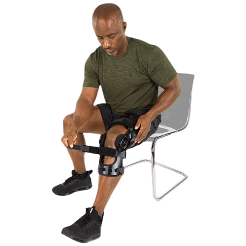 Vive Health 845 Dual Oa Knee Brace, 4 Stop Sets, Aluminum, Right, Medium