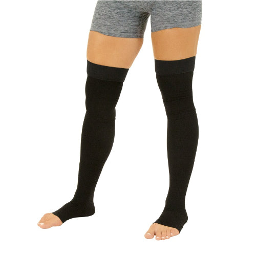 Vive Health Thigh-High Compression Stockings, X-Large, Black