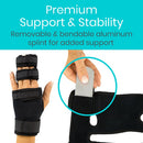 Vive Health Dual Trigger Finger Splint, Adjustable Support, Aluminum Brace for Stiff or Bent Fingers