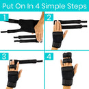 Vive Health Dual Trigger Finger Splint, Adjustable Support, Aluminum Brace for Stiff or Bent Fingers