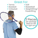 Vive Health Elbow Compression Sleeve for Tendon Support and Joint Relief, Large Black