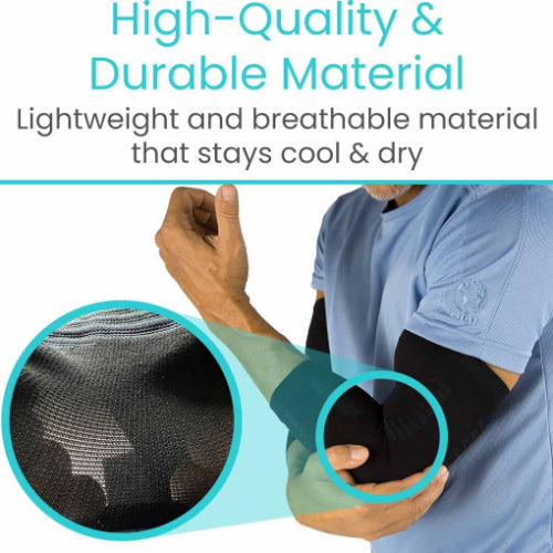 Vive Health Elbow Compression Sleeve Black, Medium