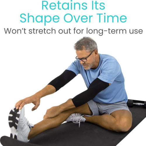 Vive Health Elbow Compression Sleeve Black, Medium