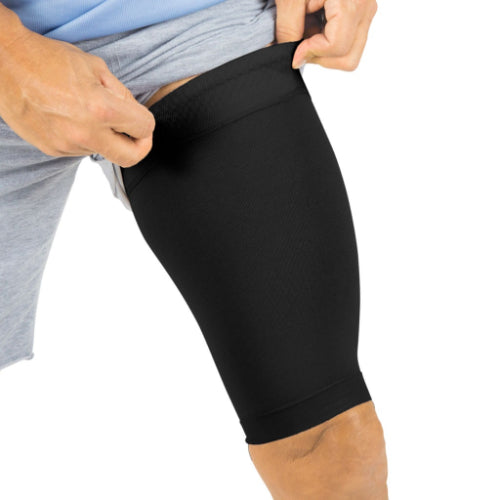 Vive Health Thigh Compression Sleeve Black, Extra large