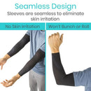Vive Health Arm Compression Sleeve for Muscle Support and Circulation Boost, Medium Black