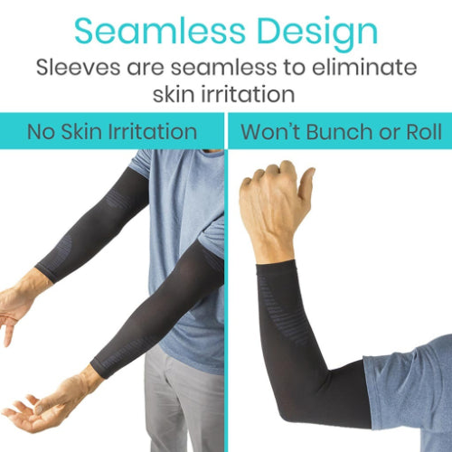 Vive Health Arm Compression Sleeve Black, Small