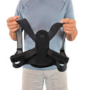Vive Health Elastic Posture Corrector – Black, Slim Fit for discreet posture support and spinal alignment. Moovkart