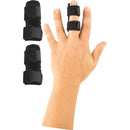 Vive Health Universal Finger Splint Adjustable Support for Broken Sprained Fingers, Black