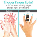 Vive Health Universal Finger Splint Adjustable Support for Broken Sprained Fingers, Black