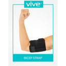 Vive Health Compression Bicep Strap for Upper Arm Muscle Support and Tendonitis Pain Relief, Small