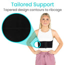 Vive Health Adjustable Rib Brace with Elastic Compression Support, Chest Injury Relief, Black