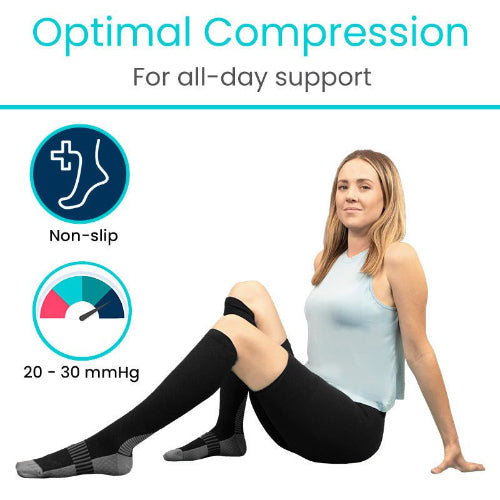 Vive Health Sports Compression Socks for Targeted Relief and Muscle Fatigue Recovery