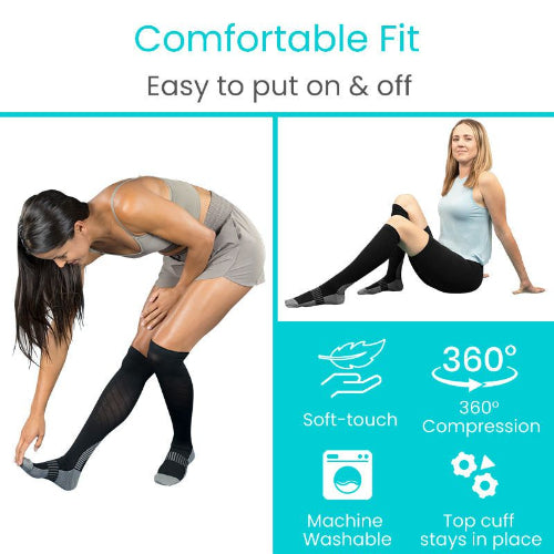 Vive Health Sports Compression Socks for Targeted Relief and Muscle Fatigue Recovery