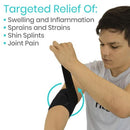 Vive Health Multi Purpose Support Wraps Adjustable Compression for Joints and Muscles Pain Relief