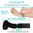 Vive Health Compression Wrist Wrap for Carpal Tunnel and Arthritis Support, Black, Pair