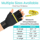 Vive Health Copper Arthritis Gloves with Strap, Black