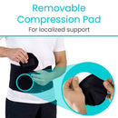 Vive Health Umbilical Hernia Belt with Adjustable Silicone Pads for Targeted Abdominal Support