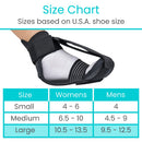 Vive Health Plantar Fasciitis Stretch Splint, Open-Toe Night Support Brace, Adjustable Straps, Black