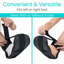 Vive Health Plantar Fasciitis Stretch Splint, Open-Toe Night Support Brace, Adjustable Straps, Black