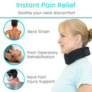 Vive Health Cervical Neck Brace with Bendable Splint, Adjustable Foam Support for Whiplash & Pain Relief