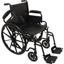 ProBasics K1 Lightweight Wheelchair with Flip-Back Armrests and Swing-Away Footrests. Moovkart