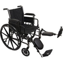 ProBasics K3 Lightweight Wheelchair with 16x16 Seat, Desk Arms, and Legrests, providing durable mobility support and user comfort. Moovkart