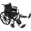 ProBasics K3 Lightweight Wheelchair with 18x16 Seat, Desk Arms, and Legrests, providing durable mobility support and user comfort. Moovkart