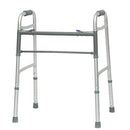 ProBasics Bariatric Two-Button Release Folding Walker with aluminum frame, vinyl hand grips, and push-button folding mechanism, moovkart.