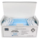 Everwin Precision Disposable Face Mask with Ear Loops, 3-Ply Level 3, Blue, Box of 50