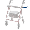 Carex C-Clips with screws and tools for rollators, Moovkart