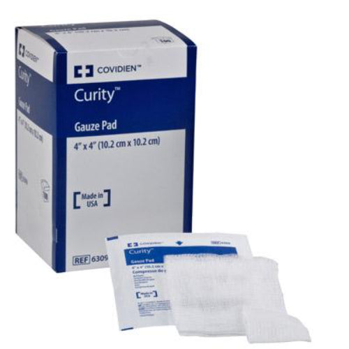 Curity Gauze Pads 4 X 4 12 Ply 100 per Box Sterile