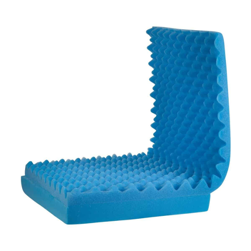 Rose Health Care Eggcrate Wheelchair Cushion with Back, 18 x 32 x 3 Inches, Pack of 2