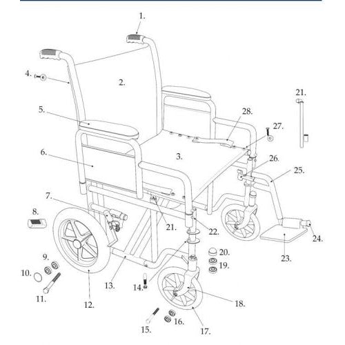 Fork Stem Bearing for Silver Sport 2 Wheelchair - Durable & Reliable.Moovkart