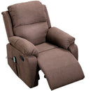 Home Overstuffed Armrest Recliner Chair Sofa with 6 Point Remote Control Massage