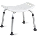 FCH Heavy Duty Aluminium Alloy Bath Chair Bench, White