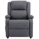 Electric Massage Fabric Recliner, Dark Gray