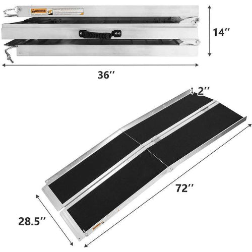 6 inch Aluminum Modular an Permanent Ramp Access Ramps for Home