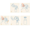 Random Color Baby Infant Newborn Breast Milk Feeder Manual Breast Pump 150 cm