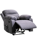 Home Overstuffed Armrest Recliner Chair Sofa with 6 Point Remote Control Massage